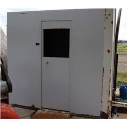 METAL SHACK WITH CONTENTS, APPROX 10 X 10