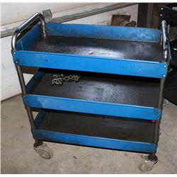 3 TIER ROLLING SHOP CART
