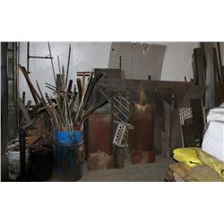 LARGE LOT OF SCRAP & MISC STEEL