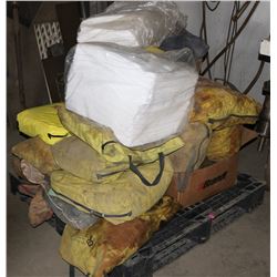 PALLET OF SPILL KITS AND ABSORBENT PADS