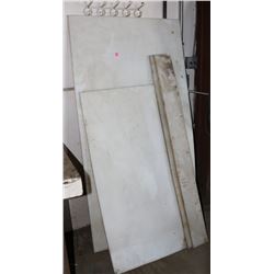 LOT OF ASSORTED SIZED PLASTIC BOARD