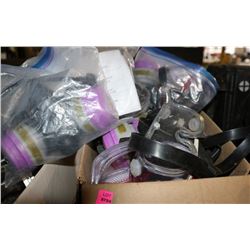 LOT OF VARIOUS RESPIRATORS & GOGGLES