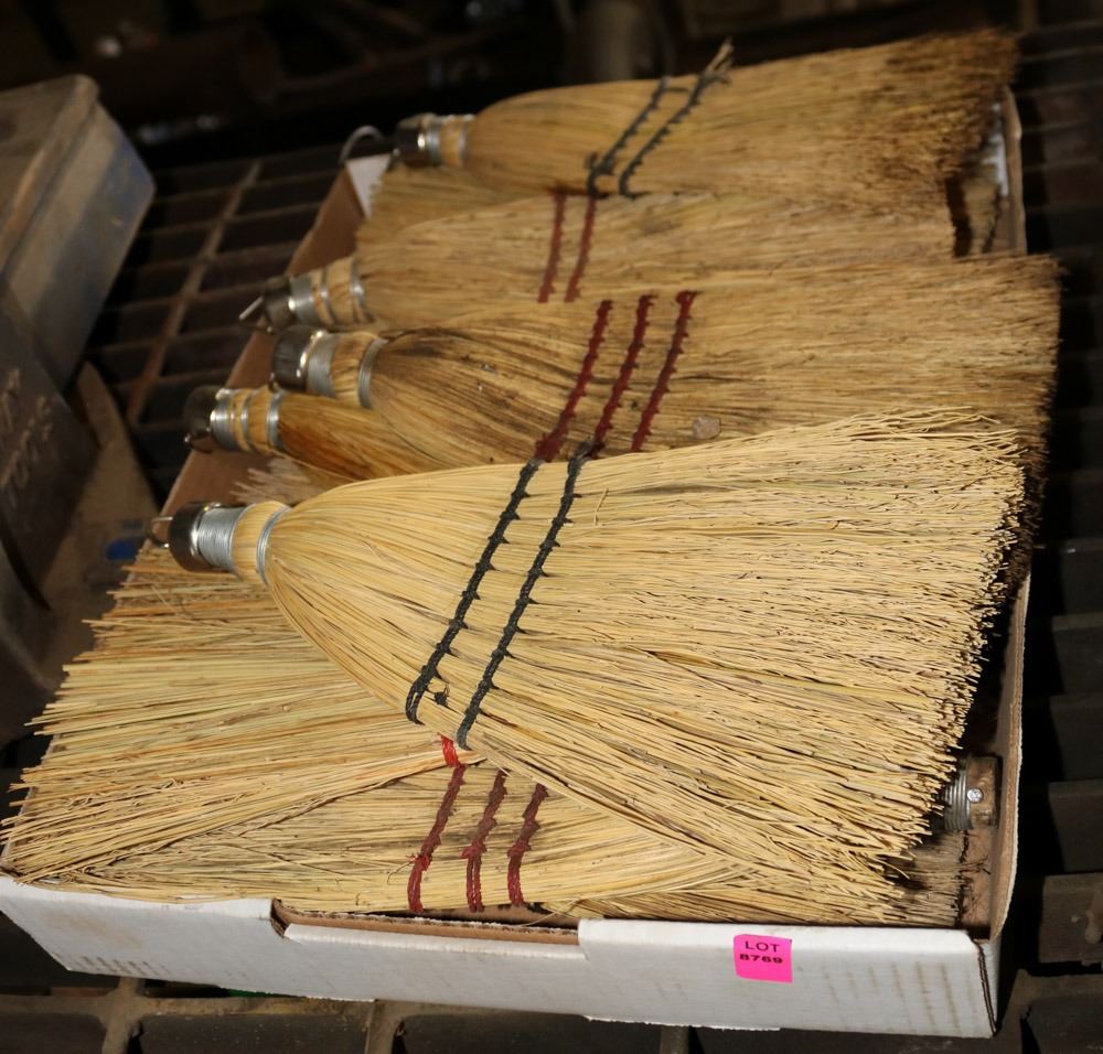 LOT OF HAND CORN BROOMS