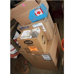 LARGE LOT OF PPE, INCLUDES BOOTIES, DUST MASKS,