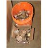 Image 1 : BUCKET & BOX OF BRASS CAMBRIGE FITTINGS