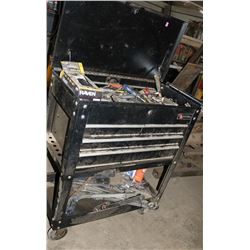 EXCEL ROLLING 4 DRAWER TOOL BOX WITH MISC TOOLS