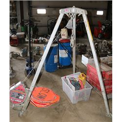 TRI-POD WITH 50FT MILLER RETRACTING LIFE LINE