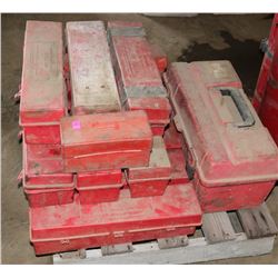 PALLET OF ROAD SAFETY TRIANGLES