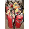 Image 1 : LOT OF 8 LARGE FIRE EXTINGUISERS