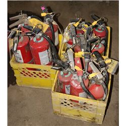 LARGE LOT OF FIRE EXTINGUISERS