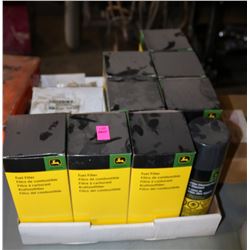 BOX OF ASSORTED JOHN DEERE FILTERS, ORINGS & MORE