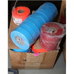 LOT OF VARIOUS FLAGGING TAPE