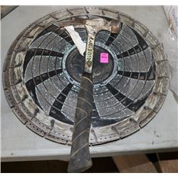 LOT OF 14" DIAMOND EDGED SAW BLADES