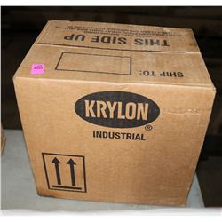 CASE OF 12 KRYLON WHITE SPRAY PAINT
