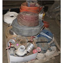 PALLET OF VARIOUS WATER HOSES & FITTINGS