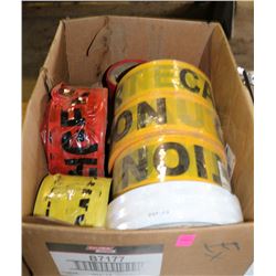 BOX OF CAUTION, DANGER & HI-VIS REFLECTIVE TAPES