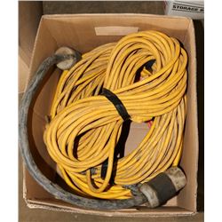 BOX OF EXTENSION CORDS