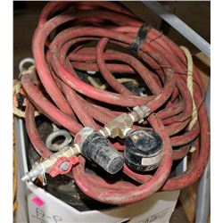 BOX OF AIR HOSES & PIGS