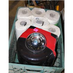 TORK PAPER TOWEL DISPENSER W/6 ROLLS OF TOWEL