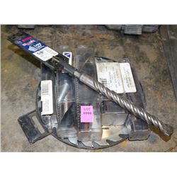 LOT OF NEW DRILL BITS, TAP BITS, SKILLSAW BLADE