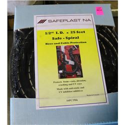 NEW HOSE SAFETY SPIRAL, 1/2 X 25FT HOSE & CABLE