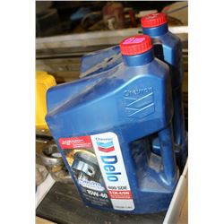 LOT OF 2 CHEVRON /DELCO OIL, 15W40