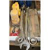 Image 1 : LOT OF NEW HOOKS, WRENCHS, TRAFFIC TRIANGLES &