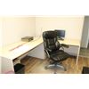 Image 3 : OFFICE #5: 2 DESKS, 2 CHAIRS, 2 MONITORS, & DESK