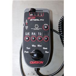 CARSON SC-550 STEALTH SIREN & LIGHT CONTROL COMES