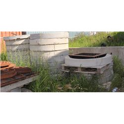 LOT OF CEMENT COLLARS