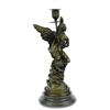 Image 6 : Eros & Psyche Bronze Candelabra Candle Holder Sculpture 14" x 6
