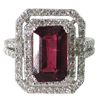 Image 1 : Lady's 14K White Gold Rubelite Dinner Ring