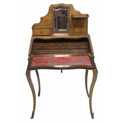 French Louis Xv Style Marquetry Secretary Desk