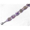 Image 1 : Silver Aurora Borealis Iridescent & Clear Rhinestone Bracelet