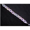 Image 4 : Silver Aurora Borealis Iridescent & Clear Rhinestone Bracelet