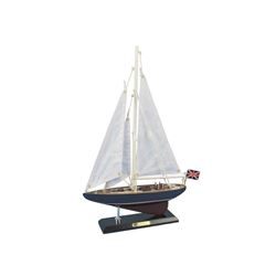 Wooden Endeavour Model Sailboat Decoration 16"
