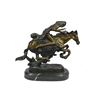 Image 3 : CHEYENNE by Frederic Remington Bronze Sculpture of Native American Warrior 8" x 10"
