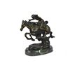 Image 5 : CHEYENNE by Frederic Remington Bronze Sculpture of Native American Warrior 8" x 10"