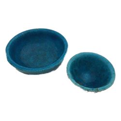 Signed Lachenal Persian Blue Pottery Bowls