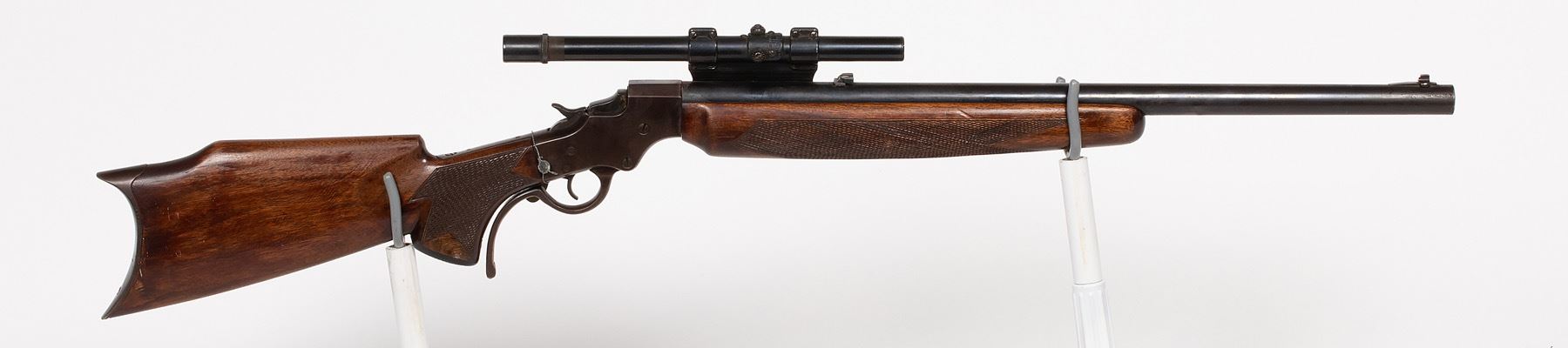 Stevens Falling Block Rifle Stevens Falling Block Rifle with scope or sight 1930s JMD-11482 ...