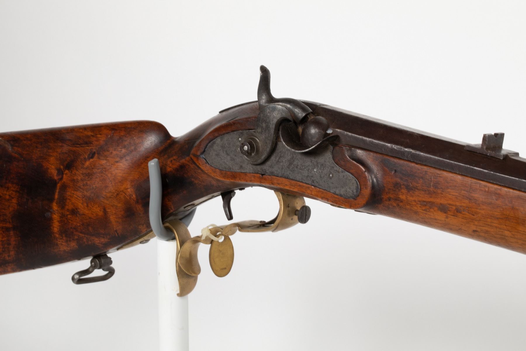F Moser Fribigen Percussion Full-Stock Rifle 1850s JMD-10292