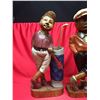 Image 2 : Vintage 1970's 2 Wooden Hand Carved Golf Statues from Mexico