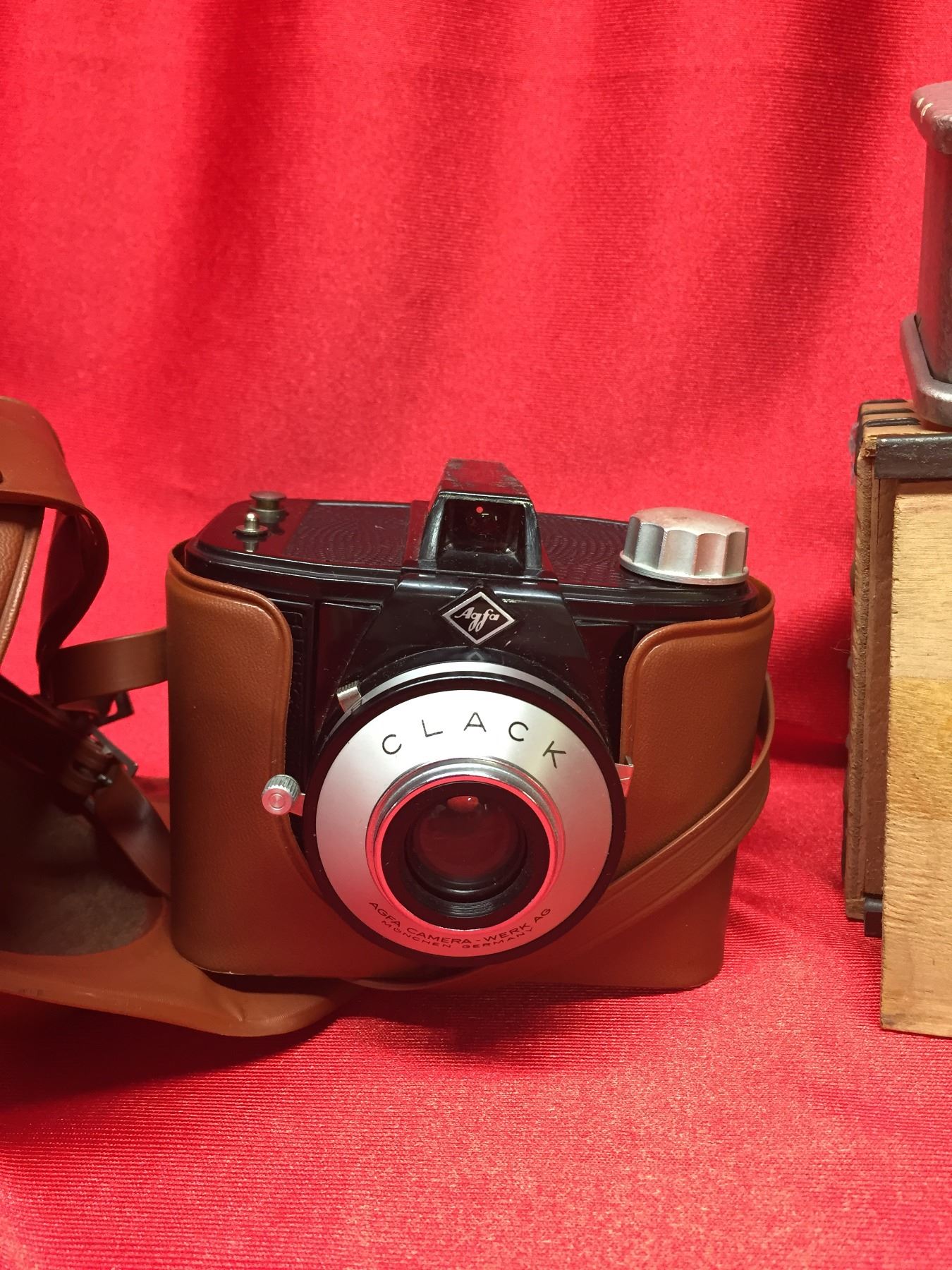 Vintage Agfa Clack 35mm Camera +ilford Film Strip Printer