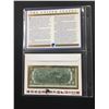 Image 2 : United States First Day Cover with $1 Coin and $2 Note