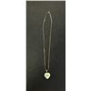Image 1 : Jade Heart Pendant 1x1 on Chain