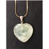 Image 2 : Jade Heart Pendant 1x1 on Chain