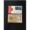 Image 4 : 2 Bicentennial First Day Covers with Gold Plated Tokens