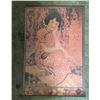 Image 1 : Vintage Chinese Advertising Poster with Metal Ends 20.5" x 30"