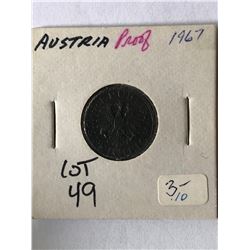 1967 Austria PROOF 5 Coin