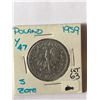 Image 1 : 1959 Polland 2 Zlote Coin in MS High Grade